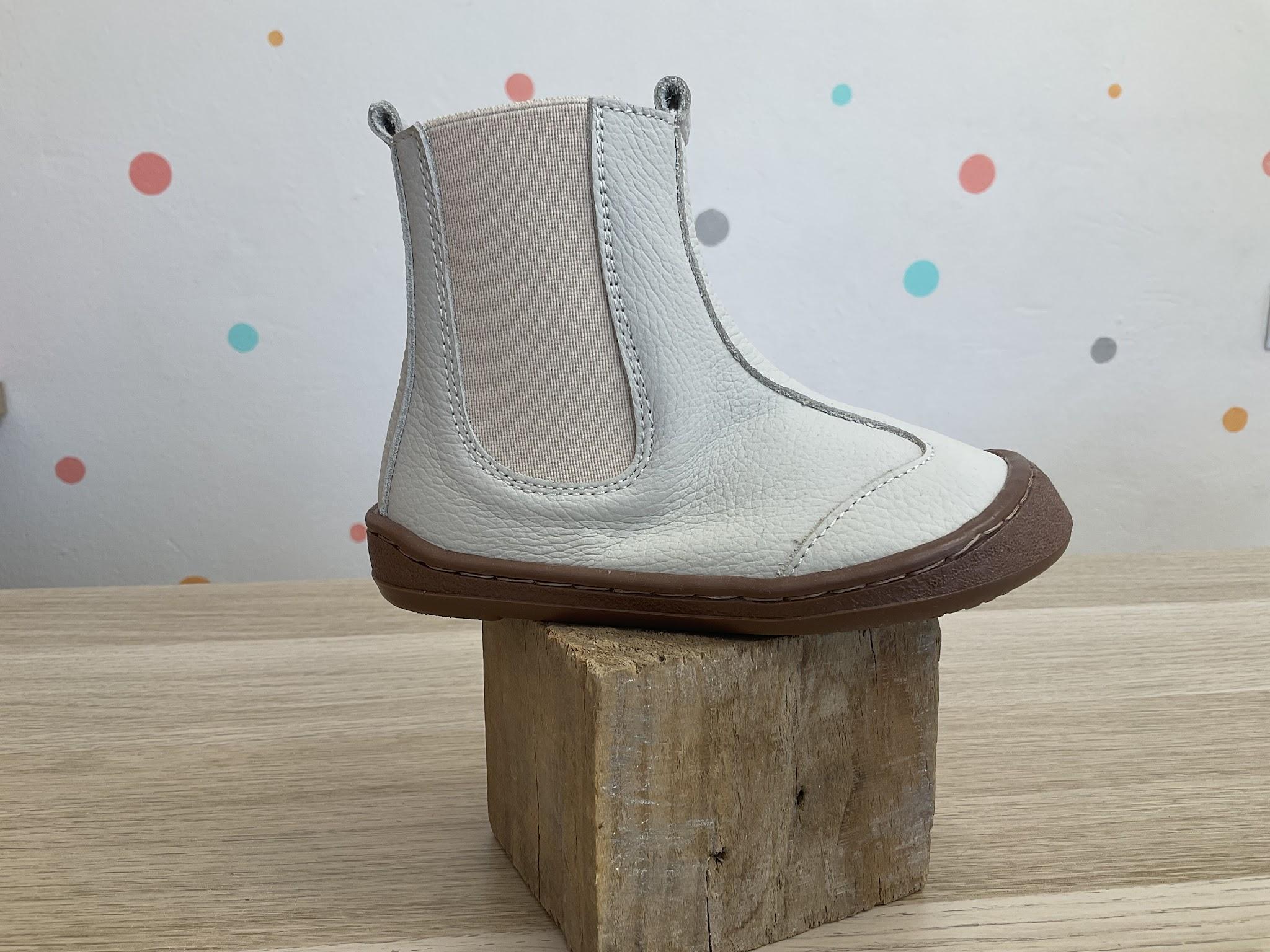 flexi nens bota piel marfil