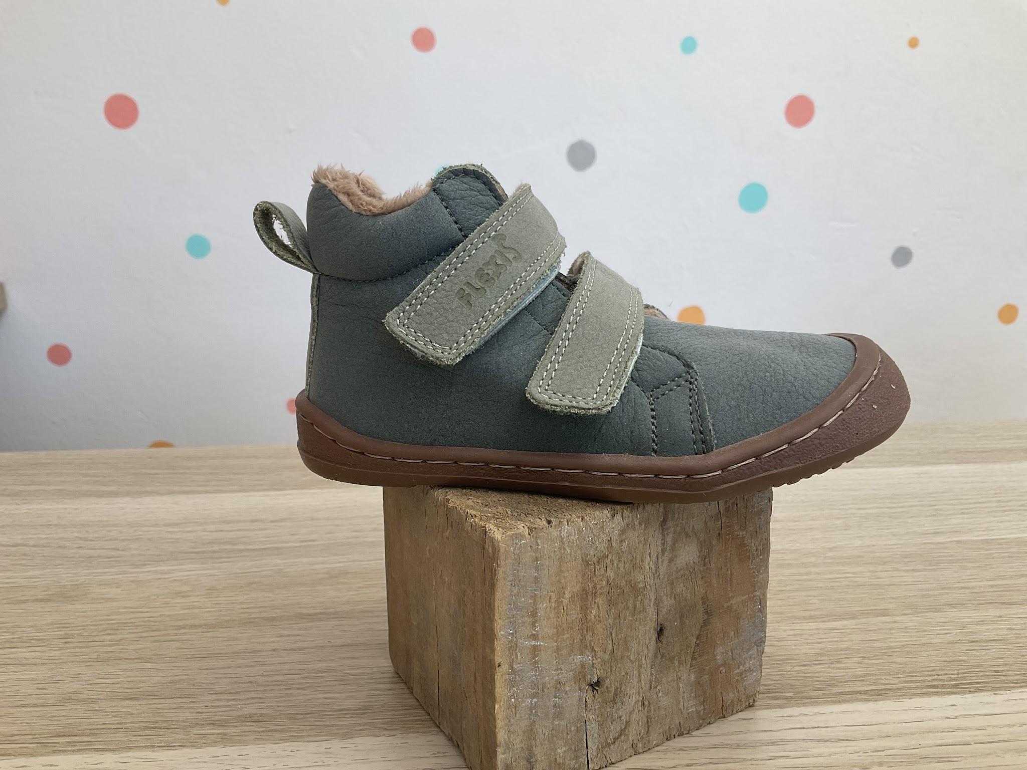 flexi nens botin piel caqui