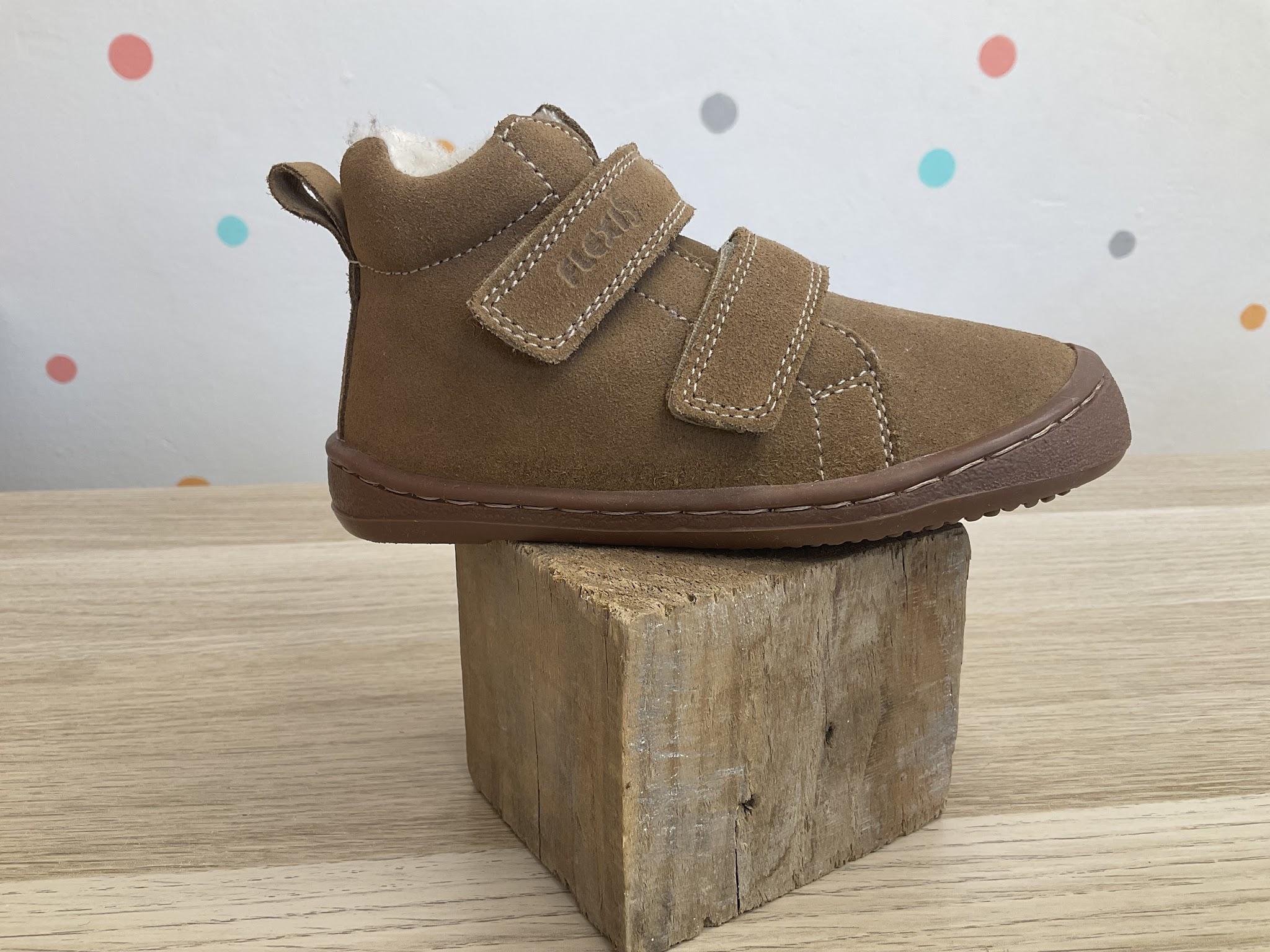 flexi nens botin serraje marron
